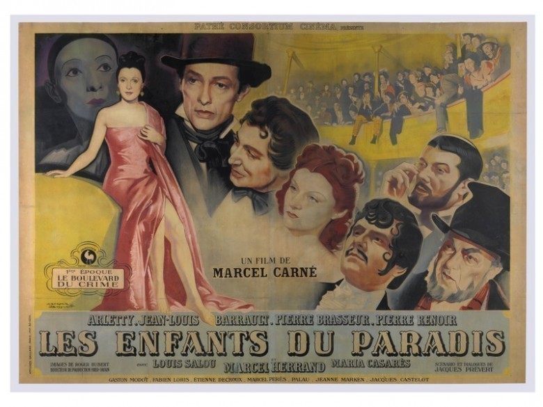 (1944) Marcel Carne'nin yönettiği görkemli bir tarihi dram olan Cennetin Çocukları Alman işgali altındaki Fransa'da çekilir.